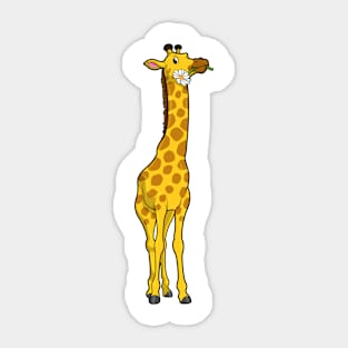 Giraffe with Daisy Sticker